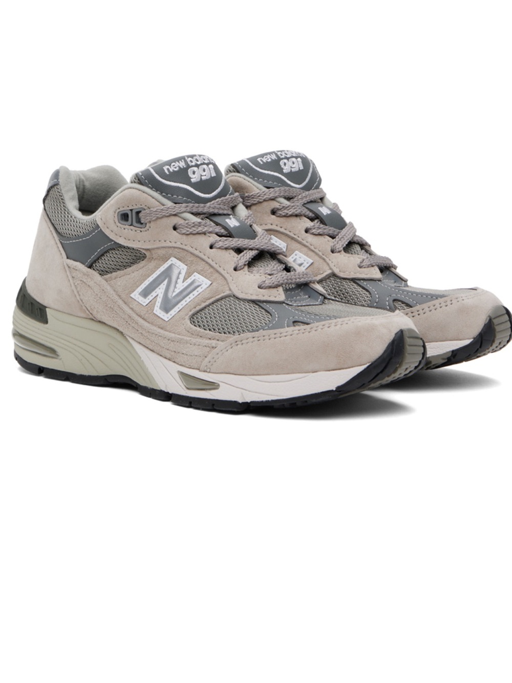 NEW BALANCE Gray Made in UK 991v1 Sneakers